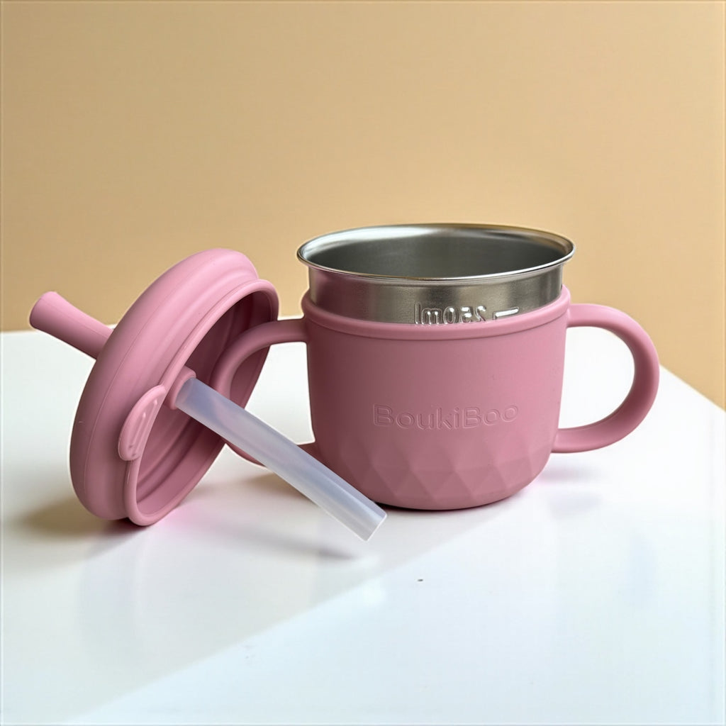 Pink Boukiboo Straw Cup