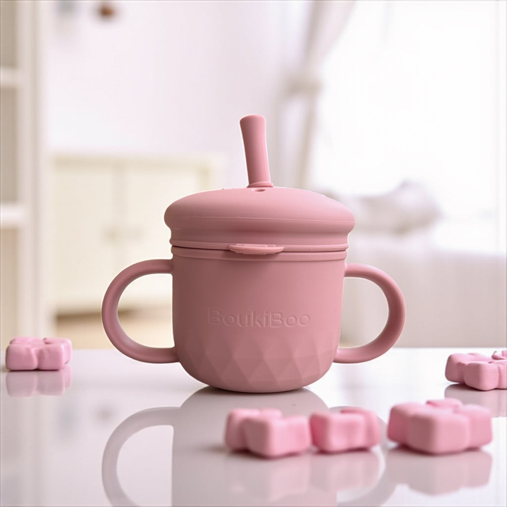 Pink Boukiboo Straw Cup