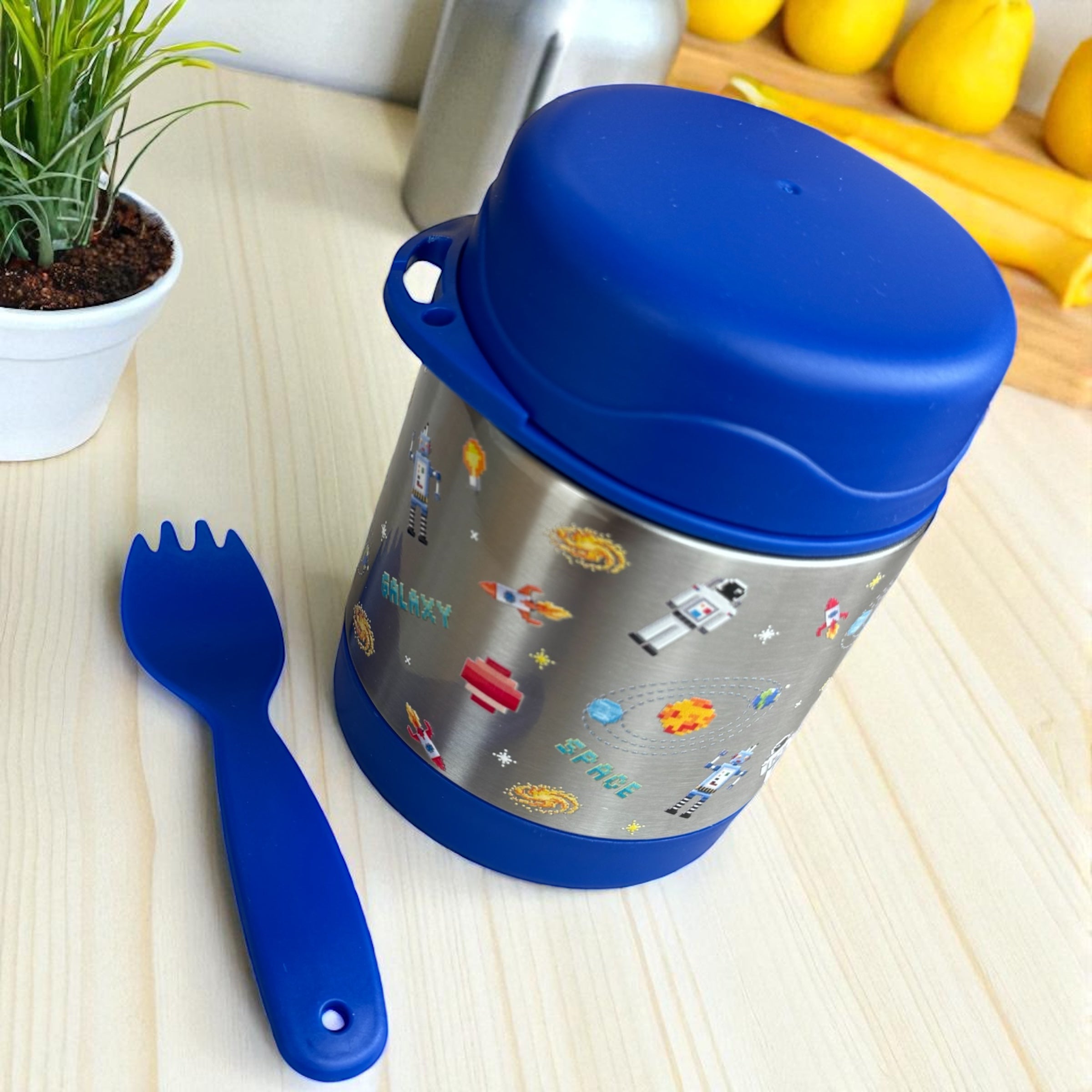 Blue Boukiboo Food Jar