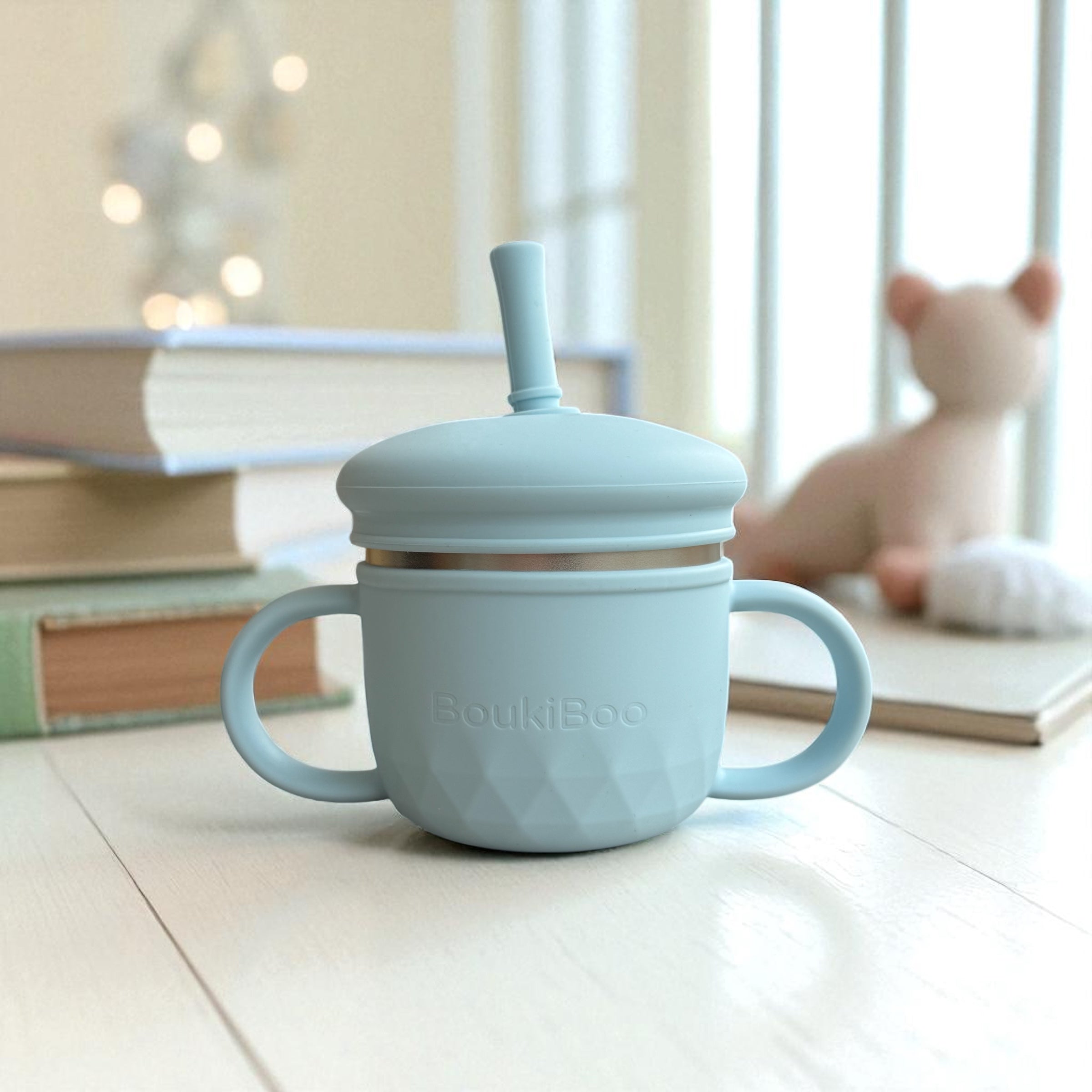 Blue Boukiboo Straw Cup