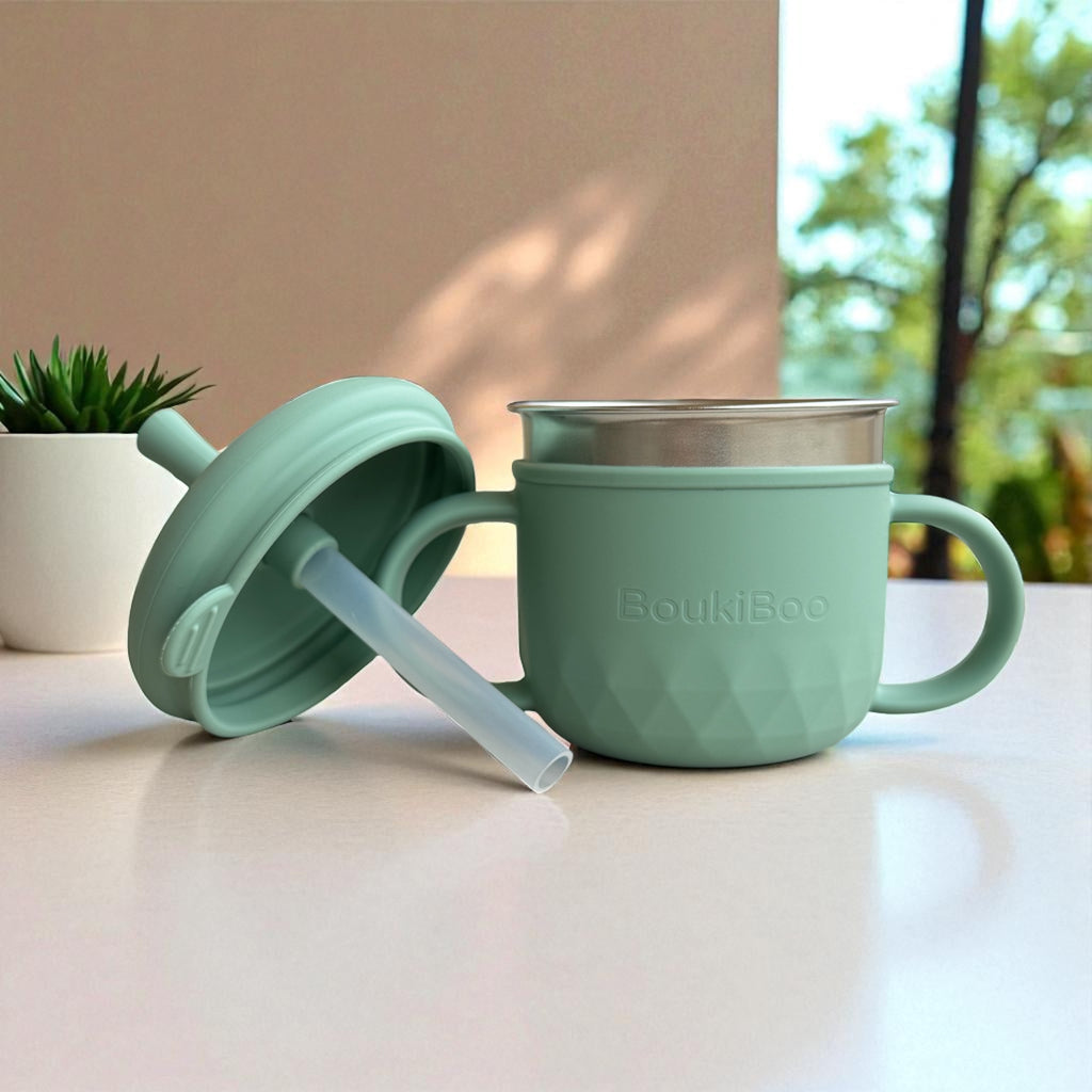 Green Boukiboo Straw Cup